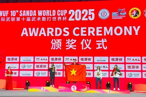 Wushu Việt Nam sớm giành 2 HCV tại Cúp tán thủ thế giới 2025
