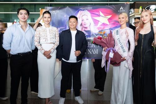 Miss Universe 2024 Victoria Kjær Theilvig Jakrajutatip đến Việt Nam