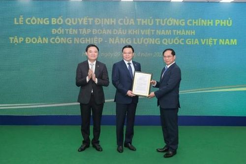 Chính thức đổi tên Tập đoàn Dầu khí Việt Nam với tên gọi mới