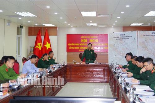 Bộ CHQS tỉnh hiệp đồng phòng thủ dân sự, phòng, chống thiên tai và TKCN