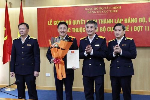 Cục Thuế công bố quyết định thành lập Đảng bộ, Chi bộ trực thuộc