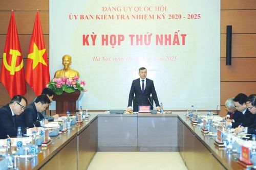 Ủy ban Kiểm tra Đảng ủy Quốc hội họp kỳ thứ Nhất