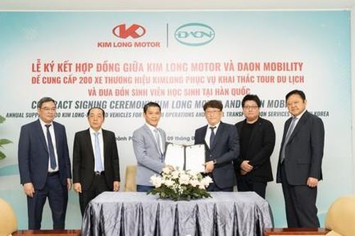 Kim Long Motor Huế ký hợp đồng cung cấp 200 xe buýt điện sang Hàn Quốc
