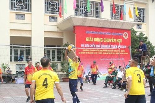 Cựu chiến binh quận Nam Từ Liêm hào hứng với Giải bóng chuyền hơi năm 2025