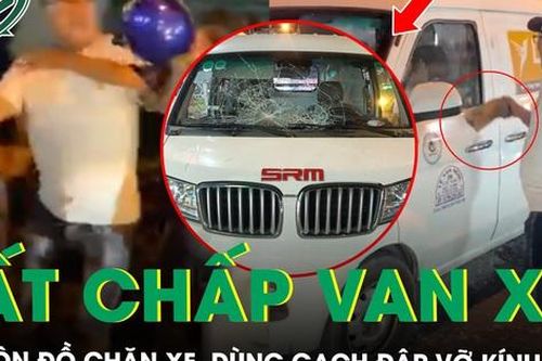 Bắt giữ đối tượng côn đồ chặn đầu ô tô, dùng gạch đá đập vỡ kính xe bất chấp tài xế van xin