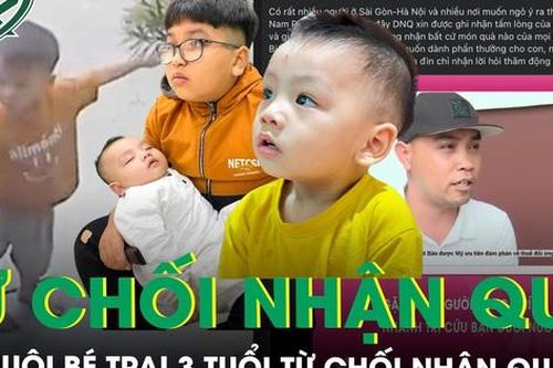 Bố nuôi bé trai 3 tuổi gây 'bão mạng' vì cứu bạn rơi xuống hố từ chối nhận quà, chỉ nhận tấm lòng