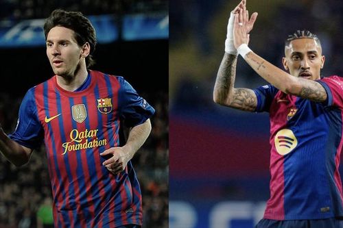 Raphinha sánh ngang kỷ lục của Lionel Messi