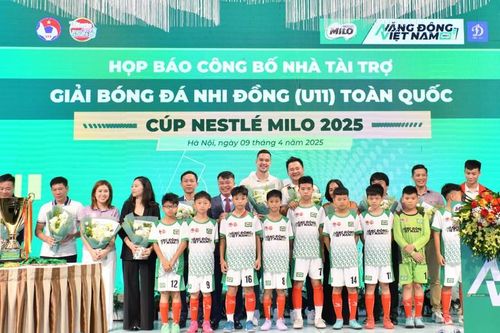 Nestlé MILO tiếp tục đồng hành cùng Giải Bóng đá nhi đồng toàn quốc 2025