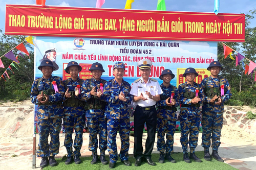Trung tâm Huấn luyện Vùng 4 Hải quân kiểm tra bắn đạn thật lần 3 cho chiến sĩ mới