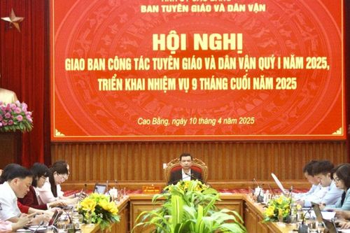 Cao Bằng đẩy mạnh tuyên truyền về sắp xếp bộ máy, chuẩn bị đại hội Đảng