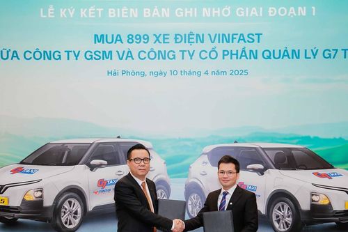 G7 Taxi mua 899 xe điện VinFast để triển khai dịch vụ taxi xanh