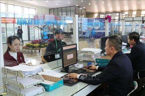 Điều tiết phương tiện chở hàng hóa chờ xuất khẩu qua cửa khẩu quốc tế Hữu Nghị