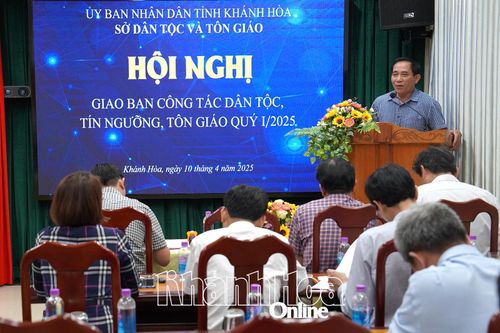 Giao ban công tác dân tộc, tín ngưỡng, tôn giáo quý I