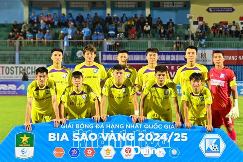 Vòng 14 Giải hạng Nhất quốc gia Bia Sao Vàng 2024 - 2025: Trận đấu khó khăn cho Khatoco Khánh Hòa