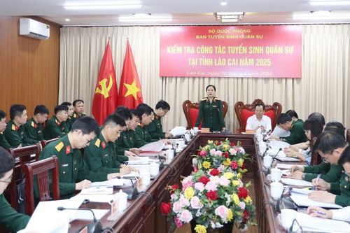 Tỉnh Lào Cai làm tốt công tác tuyển sinh quân sự
