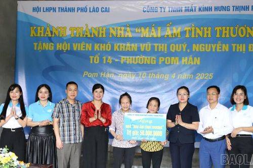 Khánh thành 2 nhà 'Mái ấm tình thương' trên địa bàn thành phố Lào Cai