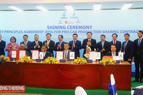 Petrovietnam và Petronas ký thỏa thuận nguyên tắc chính hợp đồng Dầu khí Lô PM3 CAA