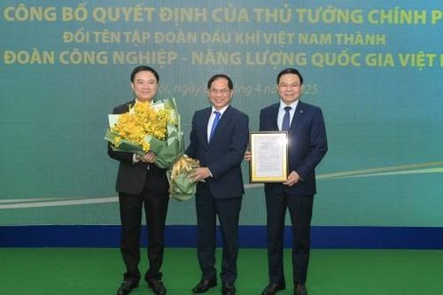 Tập đoàn Dầu khí Việt Nam đổi tên thành Tập đoàn Công nghiệp - Năng lượng Quốc gia Việt Nam