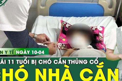 Bản tin Y tế 10/4: Mổ cấp cứu bé gái bị chó nhà cắn vào cổ, thủng thực quản