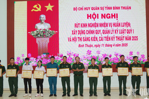 Bộ CHQS tỉnh Bình Thuận đẩy mạnh xây dựng chính quy, quản lý kỷ luật
