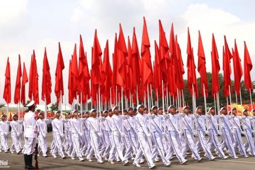 Tổng hợp luyện diễu binh, diễu hành phục vụ nhiệm vụ A50