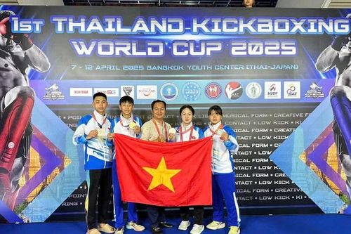 Võ sĩ Gia Lai giành huy chương vàng ở Giải Cúp Kickboxing thế giới