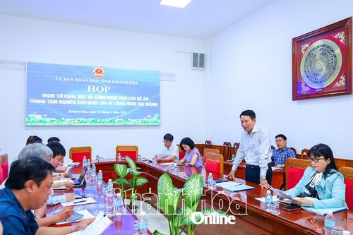 Sớm hoàn thiện Đề án Trung tâm Nghiên cứu quốc gia về công nghệ đại dương