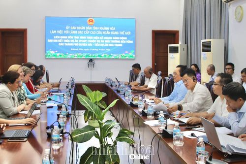 Giải quyết vướng mắc ở Dự án Môi trường bền vững các thành phố duyên hải - Tiểu dự án Nha Trang