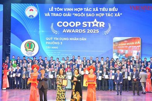 Liên minh HTX Việt Nam tôn vinh 100 'Ngôi sao HTX' năm 2025