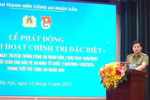 Tuổi trẻ CAND phát động đợt sinh hoạt chính trị đặc biệt kỷ niệm 80 năm Ngày truyền thống CAND