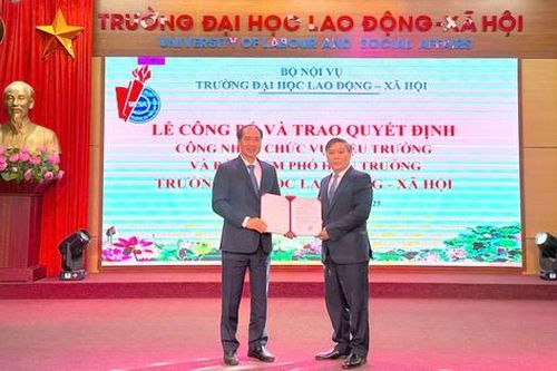 Trường Đại học Lao động - Xã hội có tân hiệu trưởng