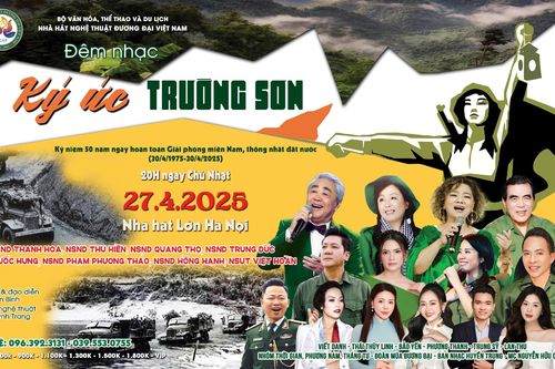 Cặp song ca 'vàng' NSND Trung Đức - NSND Thu Hiền hội ngộ trong đêm nhạc 'Ký ức Trường Sơn'