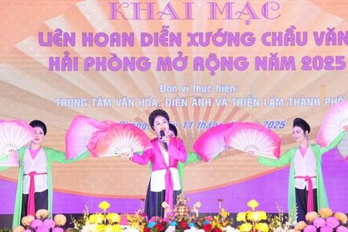 Đặc sắc liên hoan diễn xướng Chầu văn Hải Phòng mở rộng