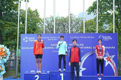 Hơn 500 vận động viên tham dự Giải Triathlon Cup thế giới và Vô địch quốc gia 2025