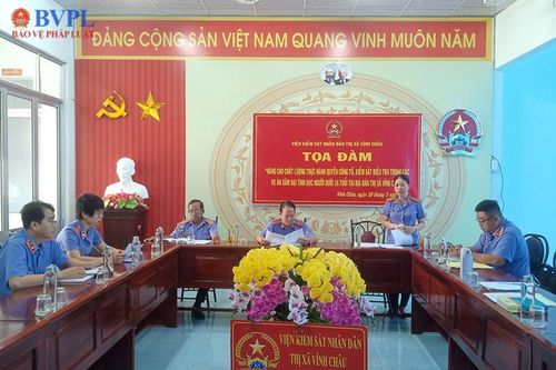 Thanh tra tại VKSND thị xã Vĩnh Châu, tỉnh Sóc Trăng