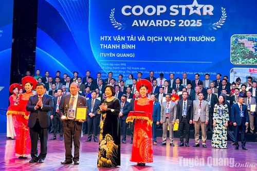 Tuyên Quang có 2 hợp tác xã được trao giải Ngôi sao hợp tác xã năm 2025