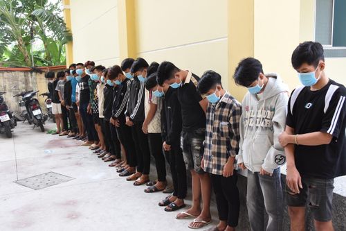 Công an tỉnh Tiền Giang triệu tập 24 thanh, thiếu niên gây rối trật tự công cộng