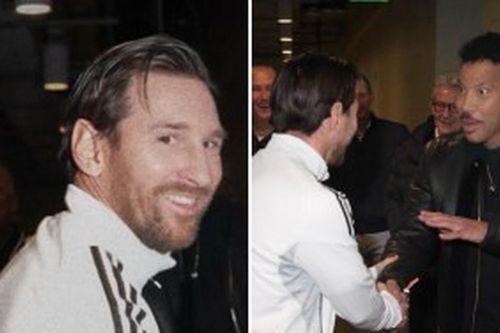 Messi lần đầu gặp thần tượng âm nhạc mà mình được đặt tên theo, người hâm mộ thốt lên 'thật á?'