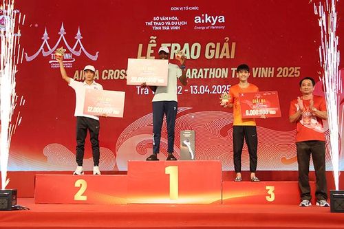 Sôi nổi tranh tài giải Aikya Cross Country Marathon Trà Vinh 2025