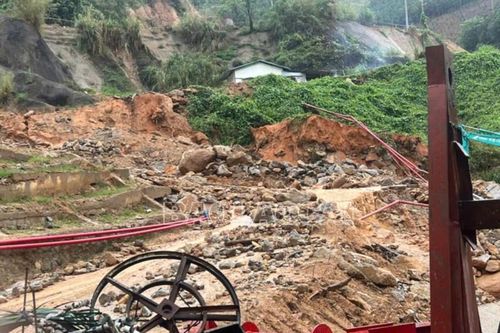 Lào Cai: Mưa lớn gây thiệt hại tại nhà máy thủy điện Nậm Lúc