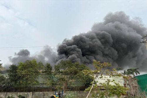 Cháy lớn tại Công ty TNHH cơ khí Toàn Phát
