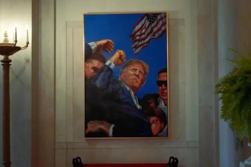 Tổng thống Trump tiếp tục phá lệ khi treo bức chân dung đặc biệt tại Nhà Trắng