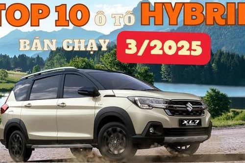 TOP xe hybrid bán chạy tháng 3/2025