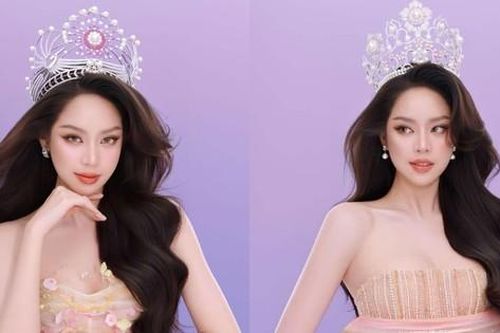 Hoa hậu Thanh Thủy khoe nhan sắc rạng rỡ cùng hai chiếc vương miện danh giá