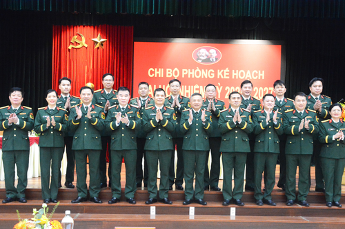 Thượng tướng Lê Quang Minh dự Đại hội Chi bộ Phòng Kế hoạch, Cục Chính sách - Xã hội