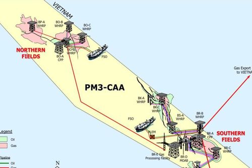 Petrovietnam và Petronas gia hạn hợp đồng chia sản phẩm dầu khí tại Lô PM3 CAA