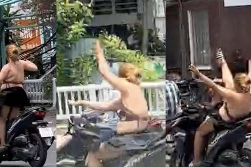 Cô gái mặc áo yếm lái xe như diễn xiếc có 'thoát' xử phạt nhờ giấy chứng nhận tâm thần?
