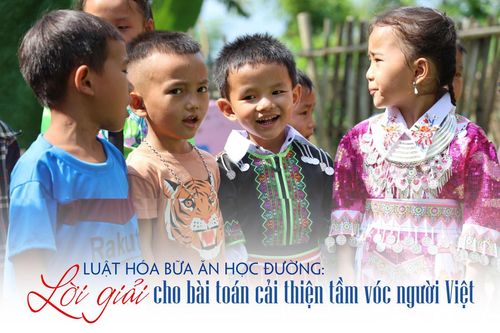 Luật hóa bữa ăn học đường: Lời giải cho bài toán cải thiện tầm vóc người Việt