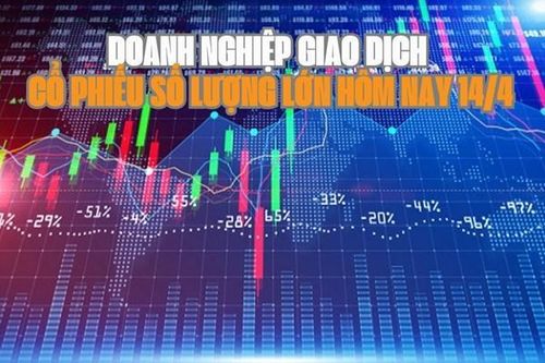 Tin chứng khoán: 7 Doanh nghiệp giao dịch cổ phiếu số lượng lớn hôm nay 14/4