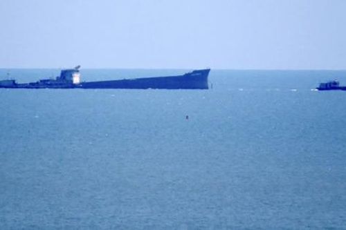 Lên phương án trục vớt tàu Hoàng An 568 bị chìm trên vùng biển Hải Phòng